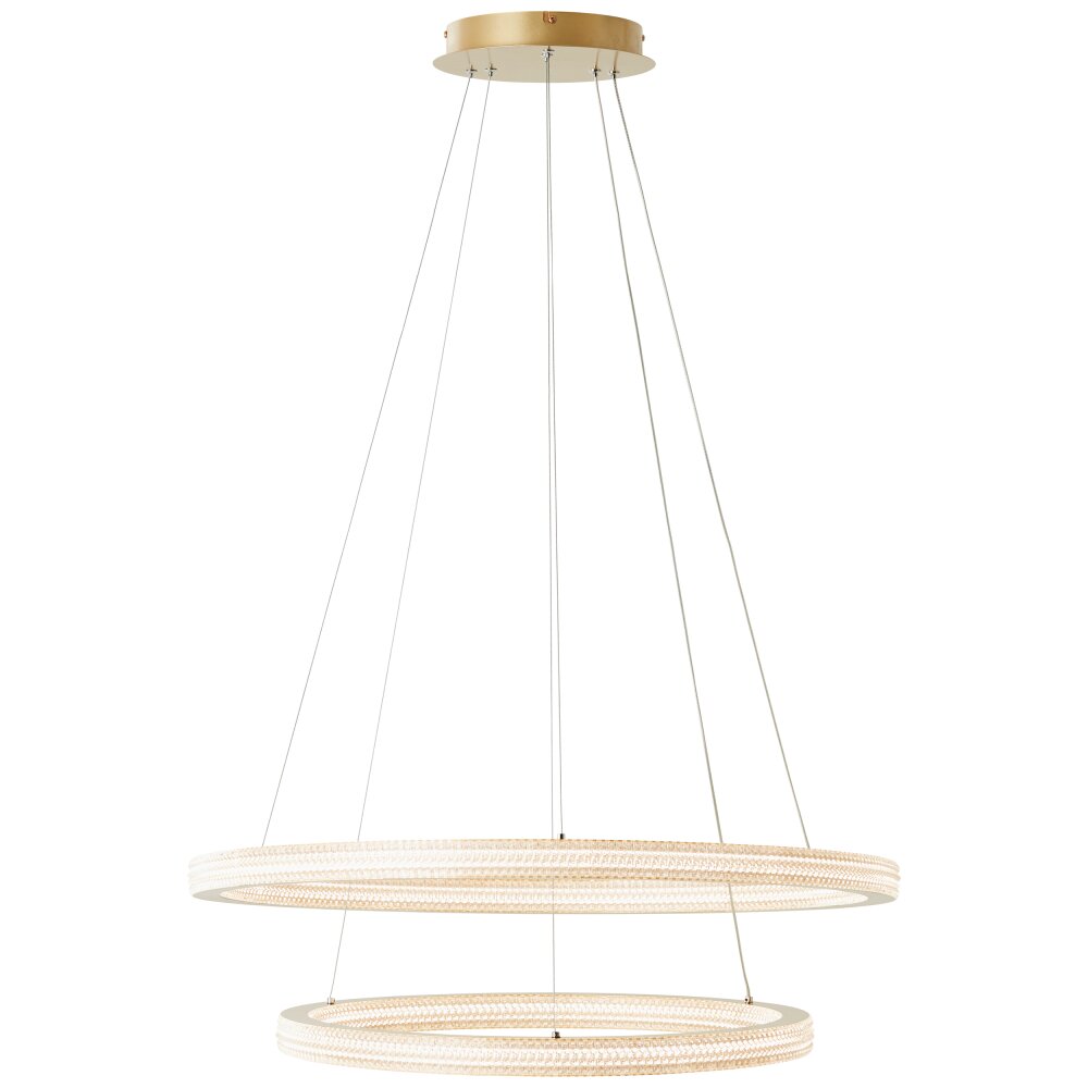 Brilliant Calvi Pendelleuchte LED Gold, 1-flammig, Fernbedienung main product photo