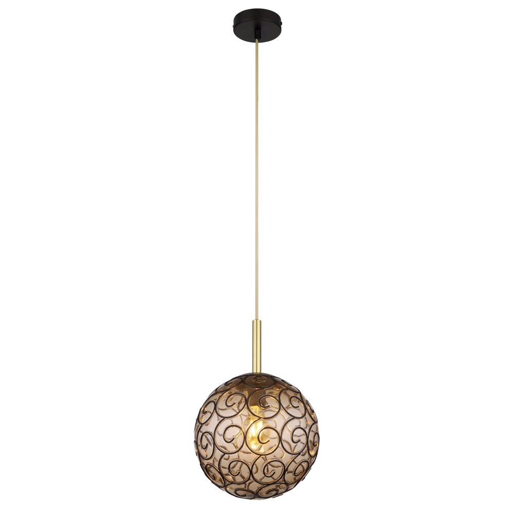 Globo FITZ Hängeleuchte Schwarz, 1-flammig main product photo
