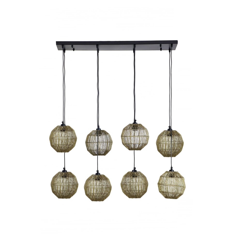 Globo HERMI Hängeleuchte Altmessing, 8-flammig main product photo
