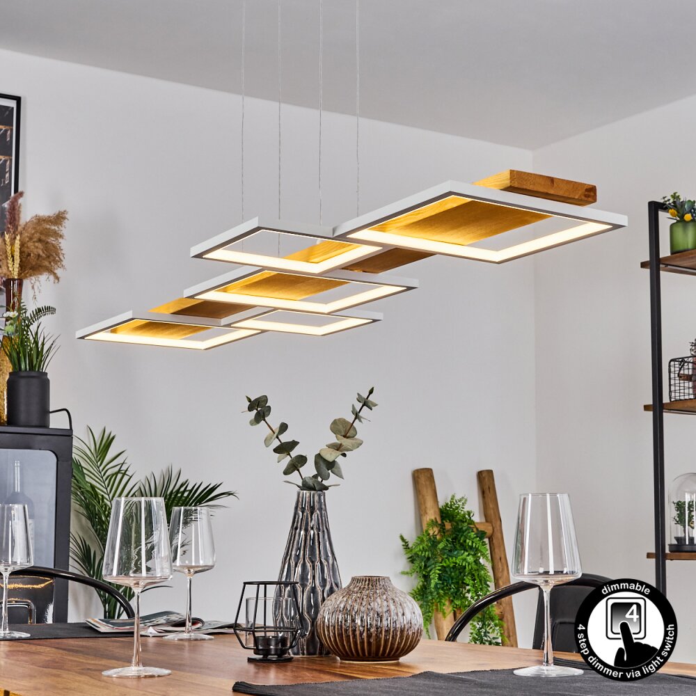 Pompu Pendelleuchte LED Naturfarben, Weiß, 1-flammig main product photo
