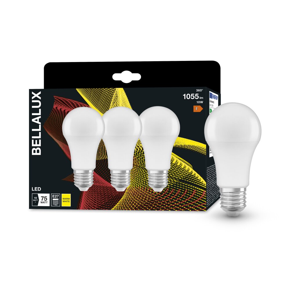 BELLALUX® CLA 3er Set LED E27 10 Watt 2700 Kelvin 1055 Lumen main product photo