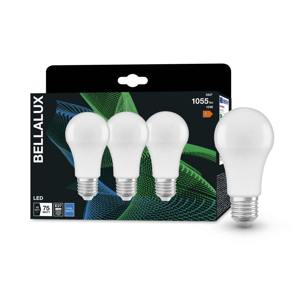 BELLALUX® CLA 3er Set LED E27 10 Watt 4000 Kelvin 1055 Lumen main product photo