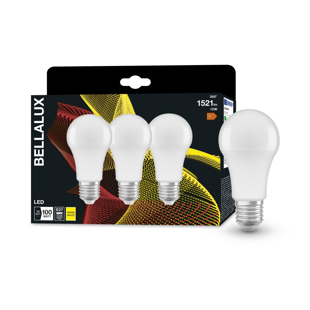 BELLALUX® CLA 3er Set LED E27 13 Watt 2700 Kelvin 1521 Lumen main product photo