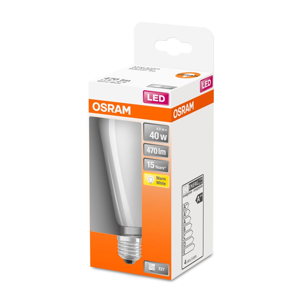 OSRAM LED Retrofit E27 4 Watt 2700 Kelvin 470 Lumen main product photo