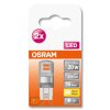 OSRAM LED PIN 2er Set G9 1,9 Watt 2700 Kelvin 200 Lumen