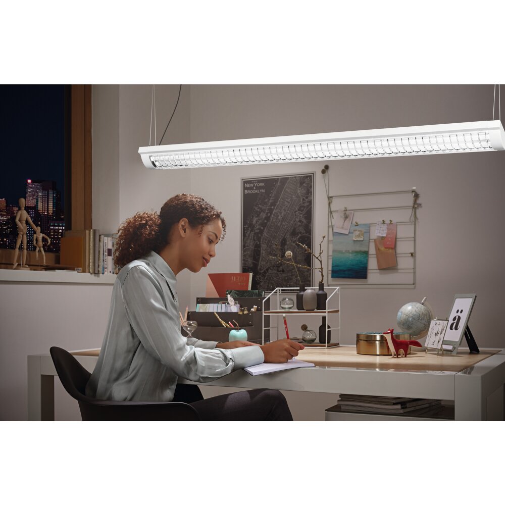 LEDVANCE OFFICE LINE Pendelleuchte Weiß, 1-flammig main product photo