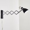 Stranderott Wandleuchte Chrom, Schwarz, 1-flammig