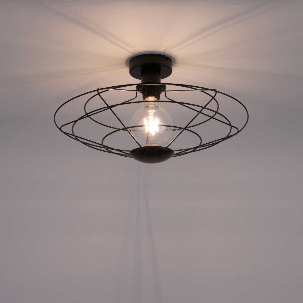Leuchten Direkt PORTO Deckenleuchte Schwarz, 1-flammig main product photo