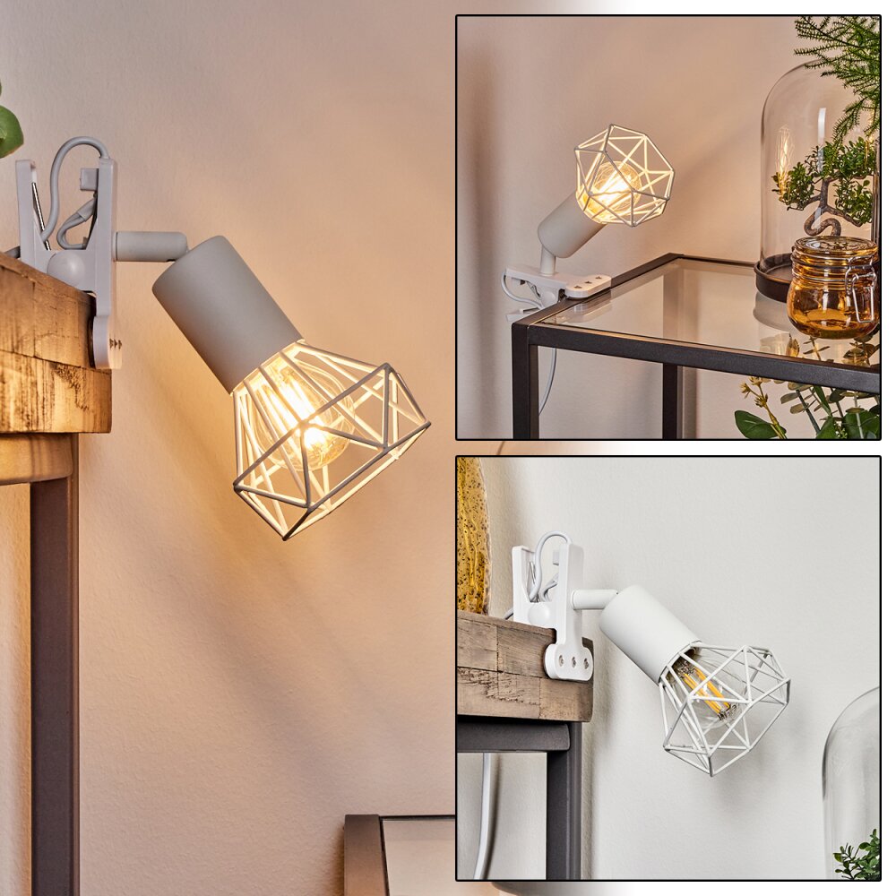 Baripada Klemmleuchte Weiß, 1-flammig main product photo