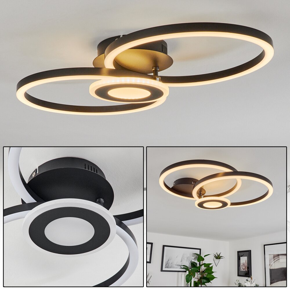 Serzedelo Deckenleuchte LED Schwarz, 1-flammig main product photo