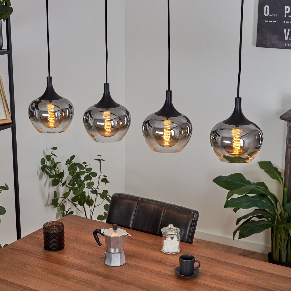 Azurara Hängeleuchte Schwarz, 4-flammig main product photo