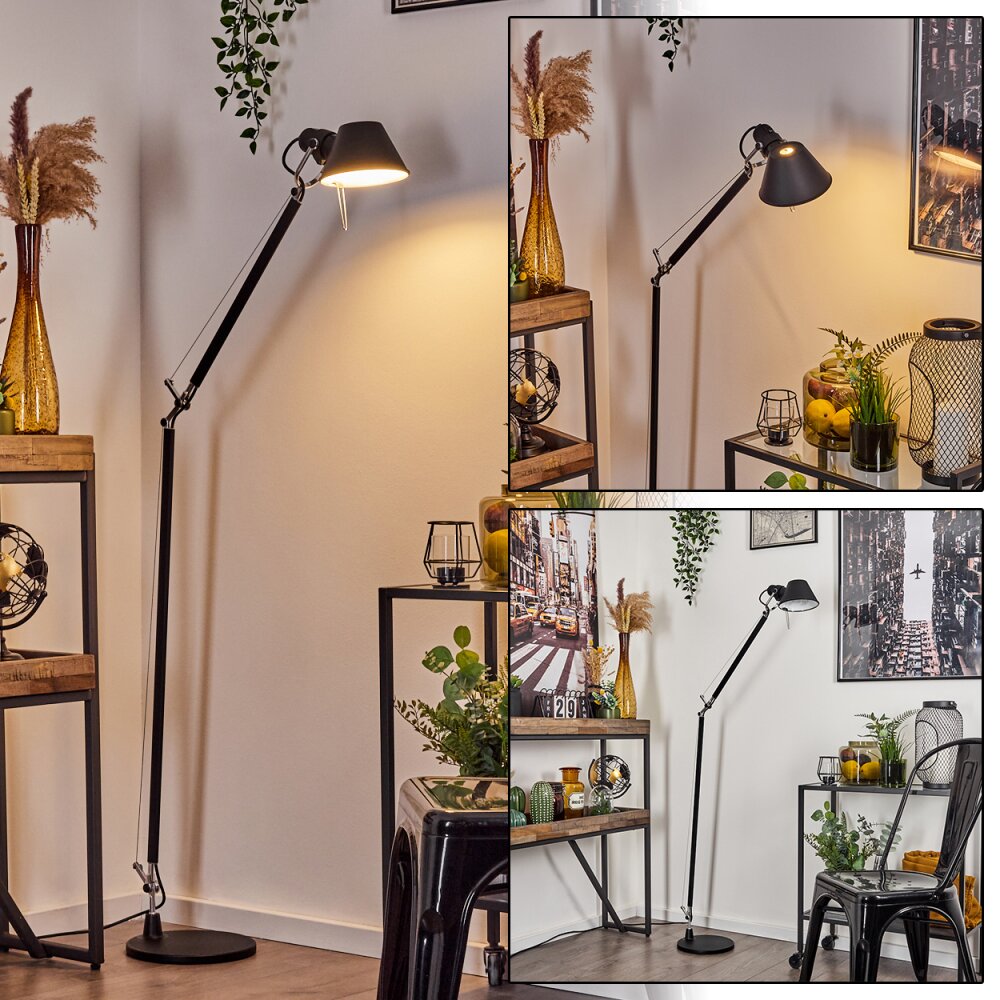 Artemide TOLOMEO Stehleuchte Chrom, Schwarz, 1-flammig main product photo