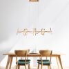 Leuchten Direkt CURLS Pendelleuchte LED Messing, 4-flammig