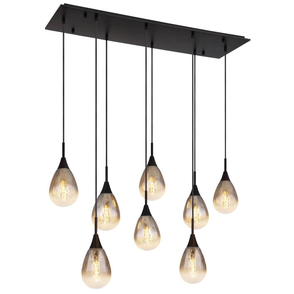 Globo KRYS Hängeleuchte Schwarz, 8-flammig main product photo