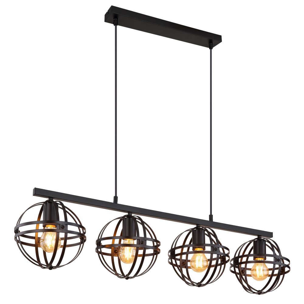 Globo TAMARA Hängeleuchte Schwarz, 4-flammig main product photo