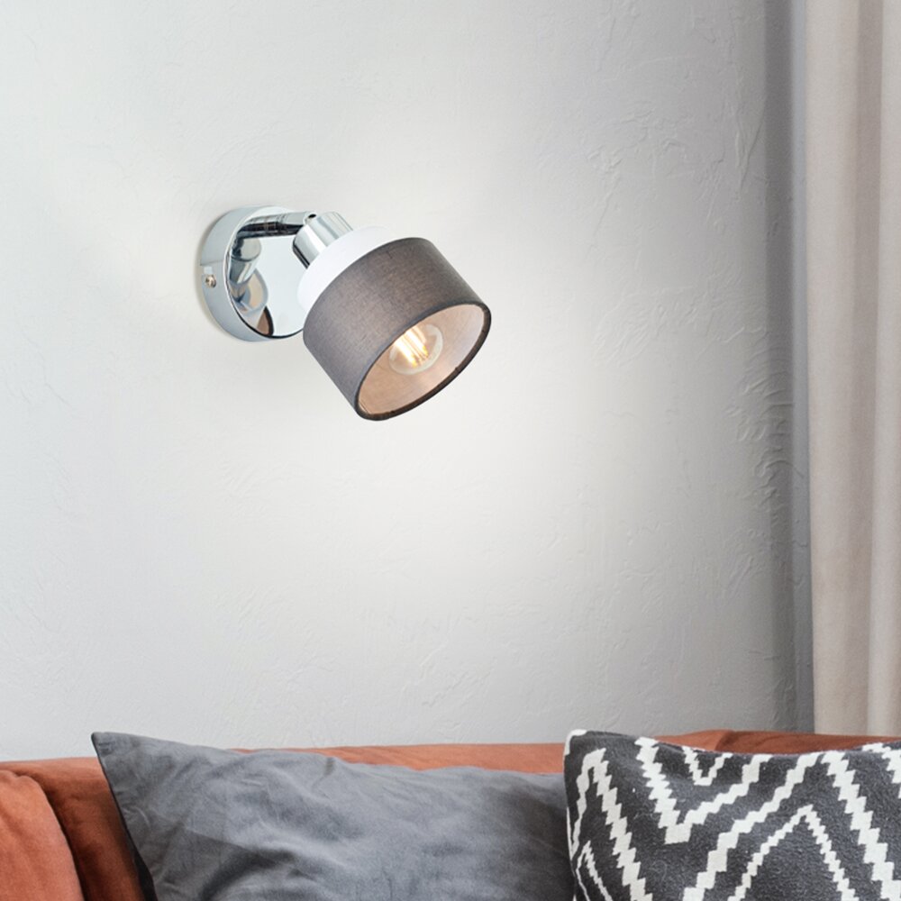Brilliant Naples Wandleuchte Silber, 1-flammig main product photo