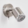 Autilla Wandleuchte LED Nickel-Matt, 1-flammig