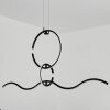 Chlak Pendelleuchte LED Schwarz, 3-flammig, Fernbedienung