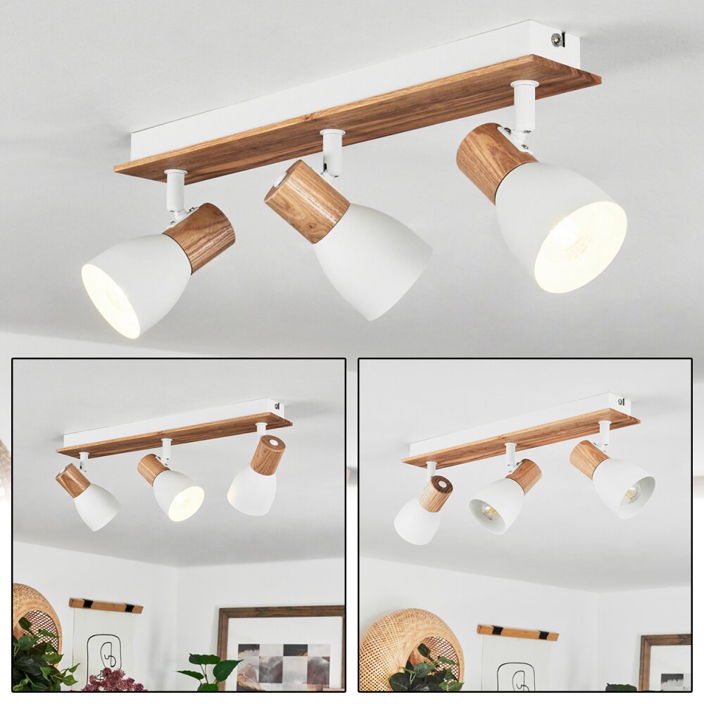 Kouek Deckenleuchte Naturfarben, Weiß, 3-flammig main product photo