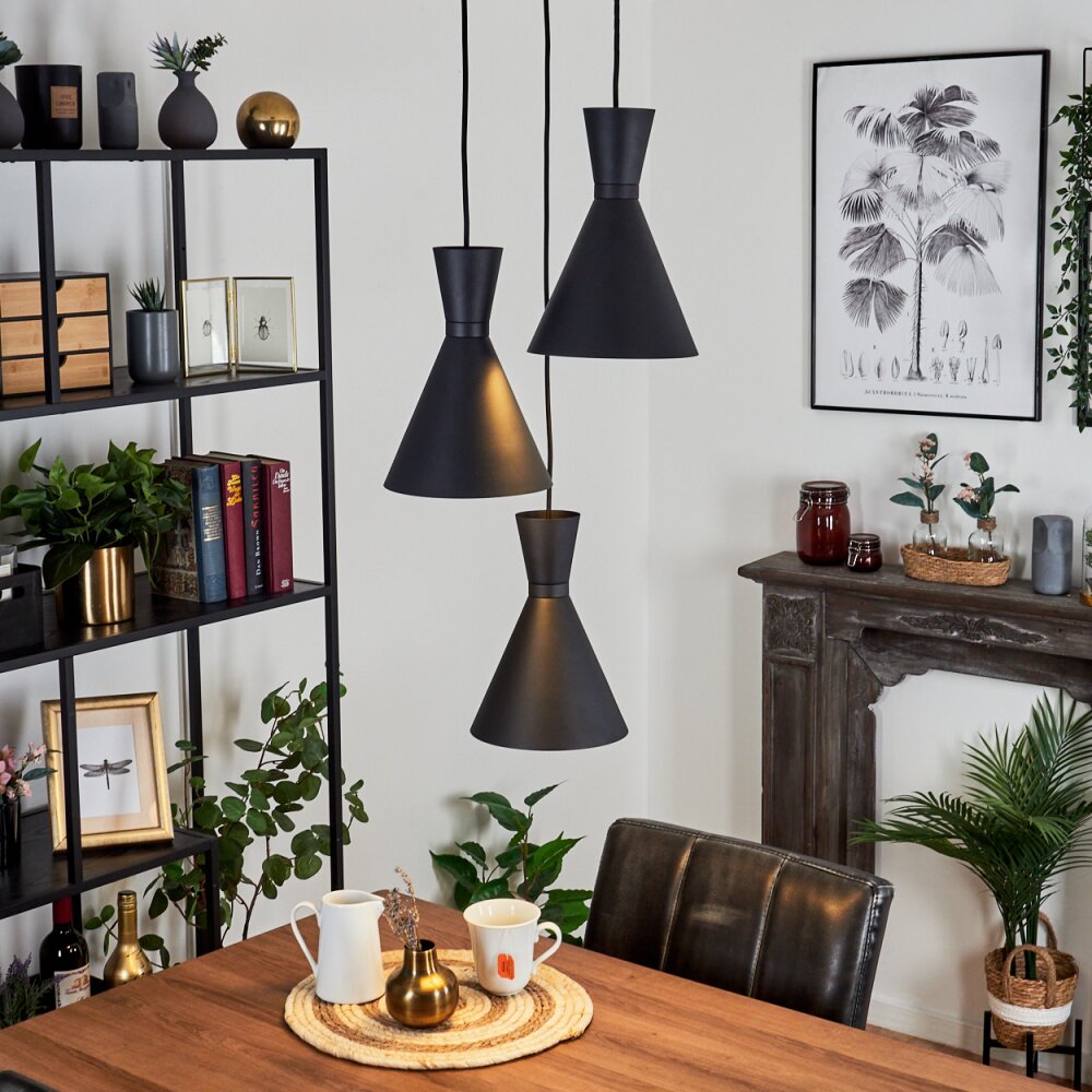 Vijes Hängeleuchte Schwarz, 3-flammig main product photo