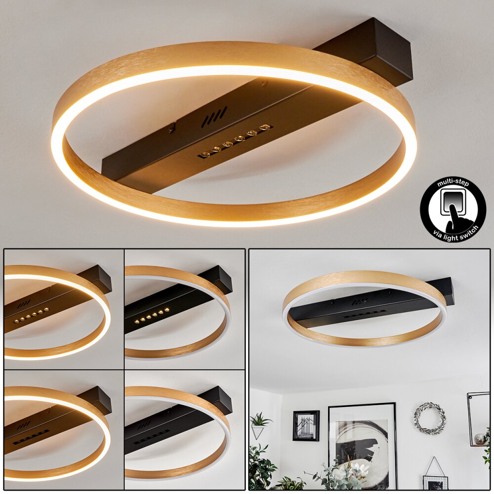 Cajean Deckenleuchte LED Schwarz, 1-flammig main product photo