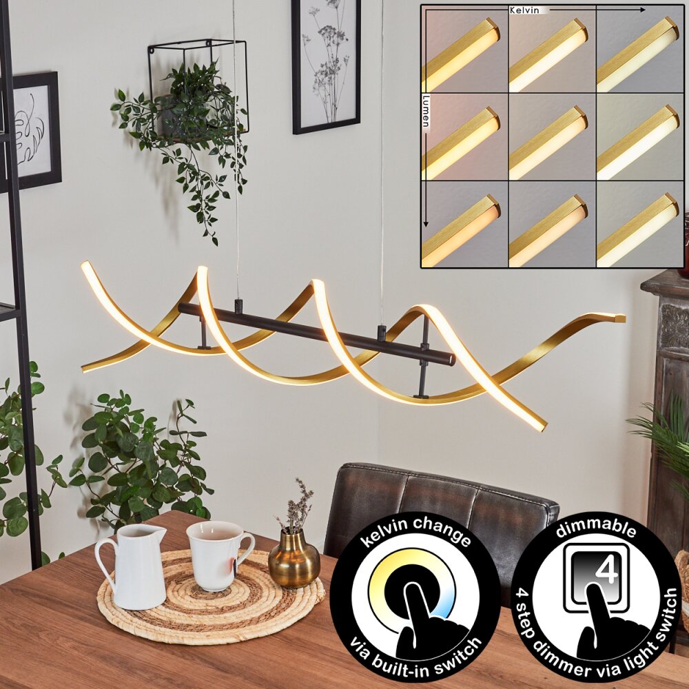 Khovet Pendelleuchte LED Schwarz, 1-flammig main product photo