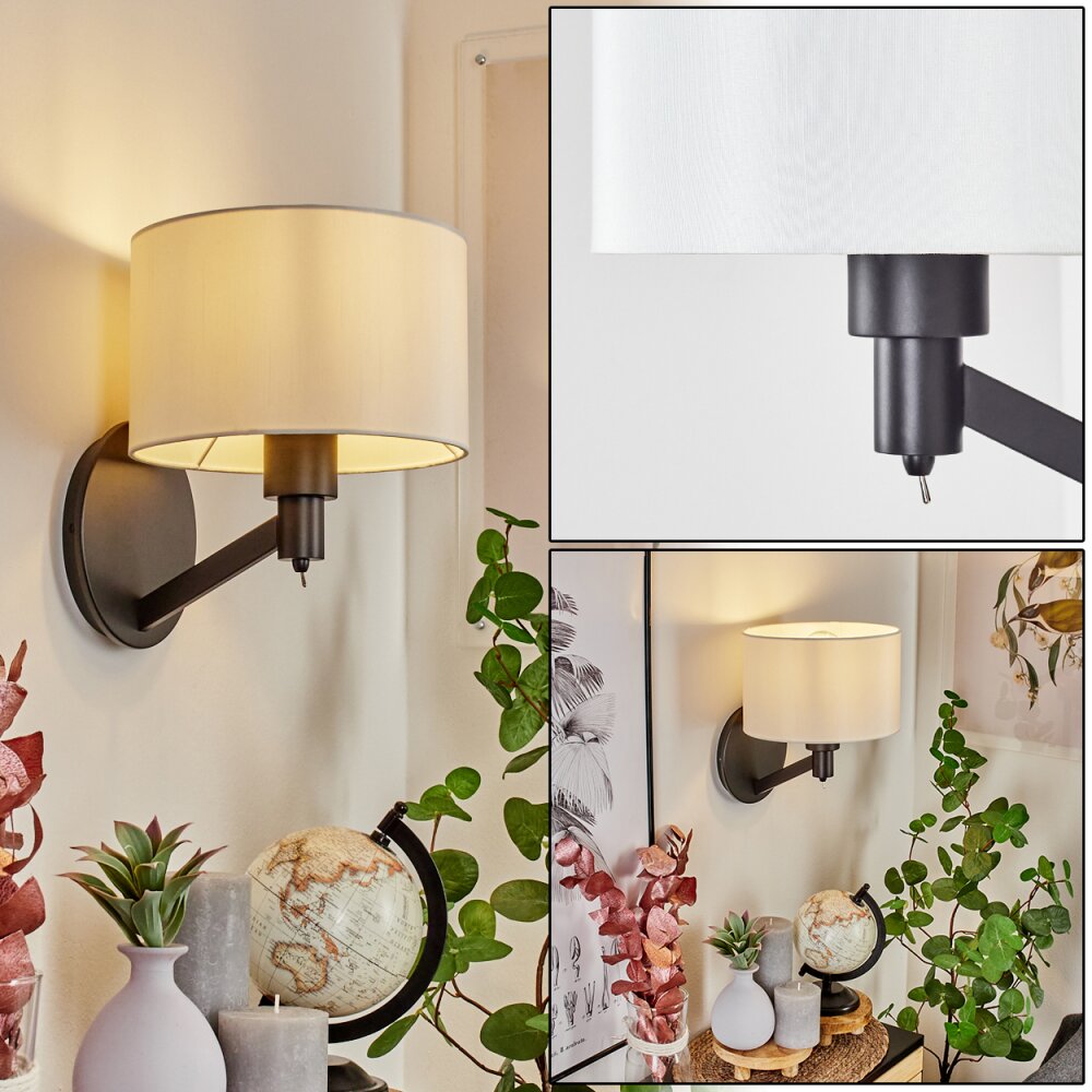 Manhenha Wandleuchte Schwarz, 1-flammig main product photo