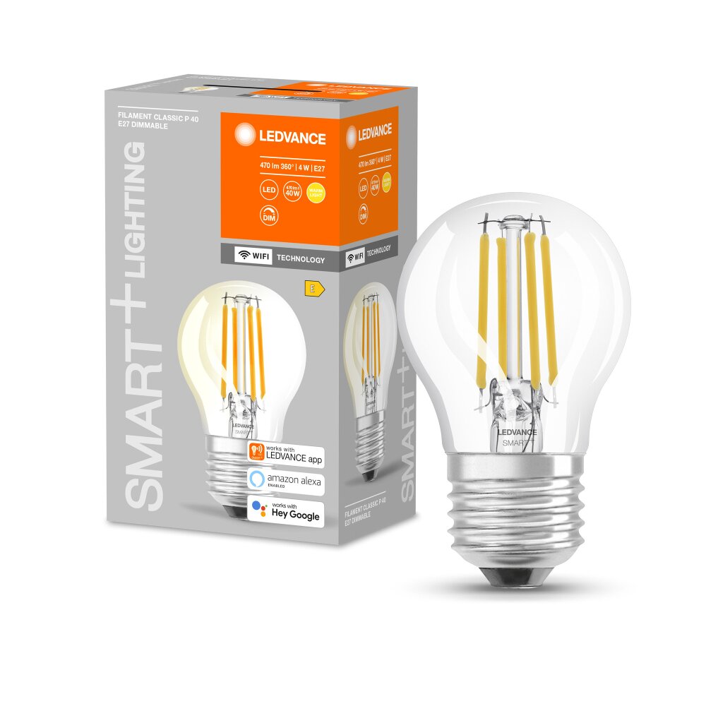 LEDVANCE Smart+ LED E27 4 Watt 2700 Kelvin 470 Lumen main product photo