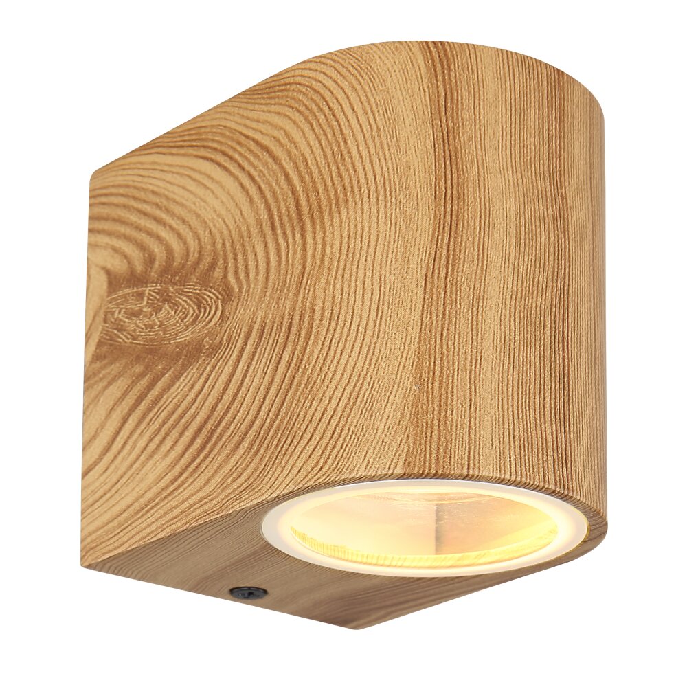 Globo VERONIKA Außenwandleuchte Holzoptik, 1-flammig main product photo