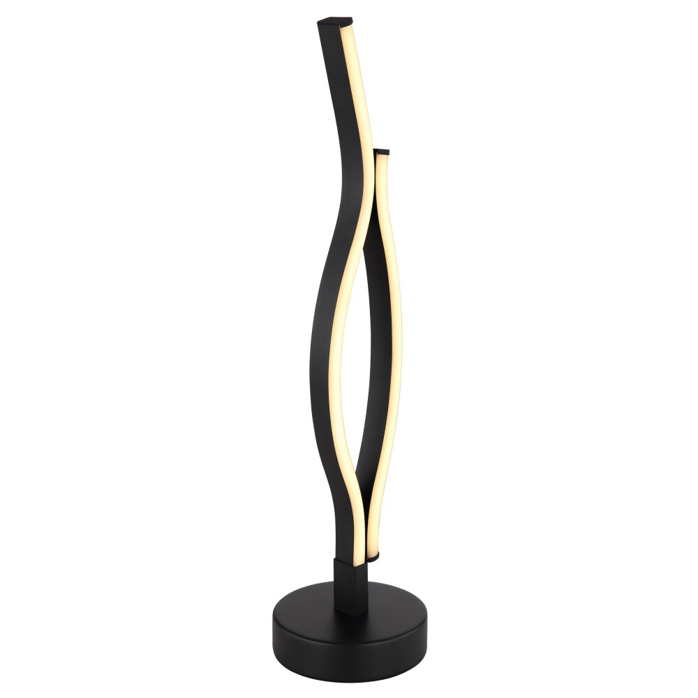 Globo GERONIMO Tischleuchte LED Holzoptik, Schwarz, 1-flammig main product photo