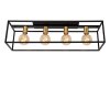 Lucide RUBEN Deckenleuchte Gold, Messing, Schwarz, 4-flammig
