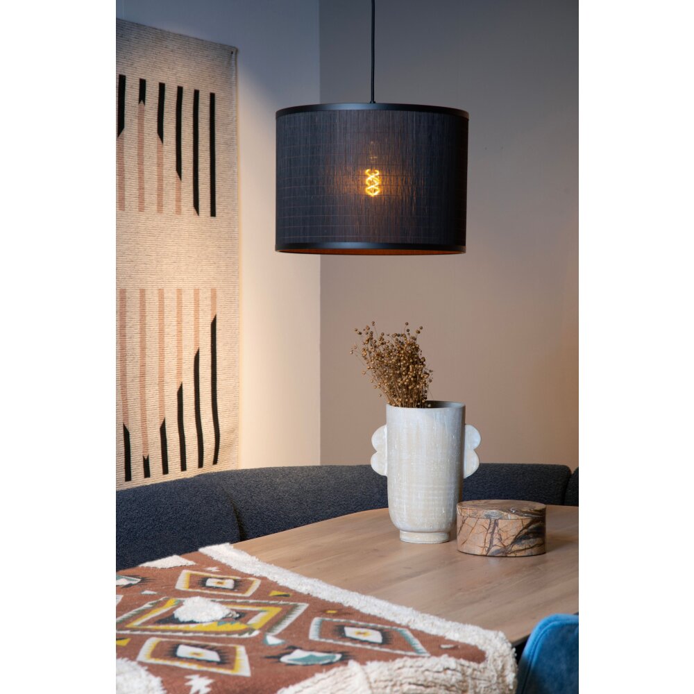 Lucide TAGALOG Hängeleuchte Schwarz, 1-flammig main product photo