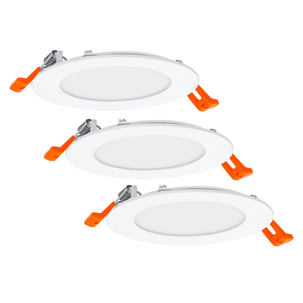 LEDVANCE DOWNLIGHT SLIM 3er Set Einbauleuchte Weiß, 3-flammig main product photo