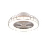 Reality Sandfjord Deckenventilator LED Chrom, 1-flammig, Fernbedienung