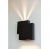 Lutec Rialto Außenwandleuchte LED Schwarz, 2-flammig