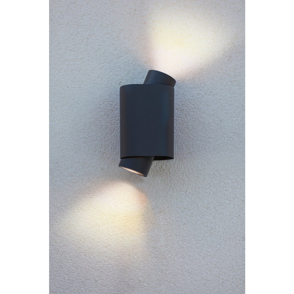 Lutec Cypres Außenwandleuchte Anthrazit, 2-flammig main product photo