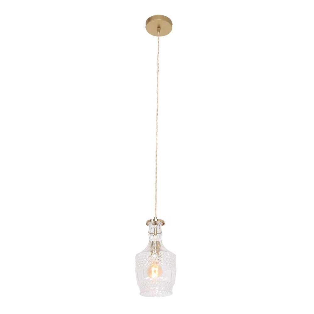Steinhauer Grazioglass Hängeleuchte Messing, 1-flammig main product photo