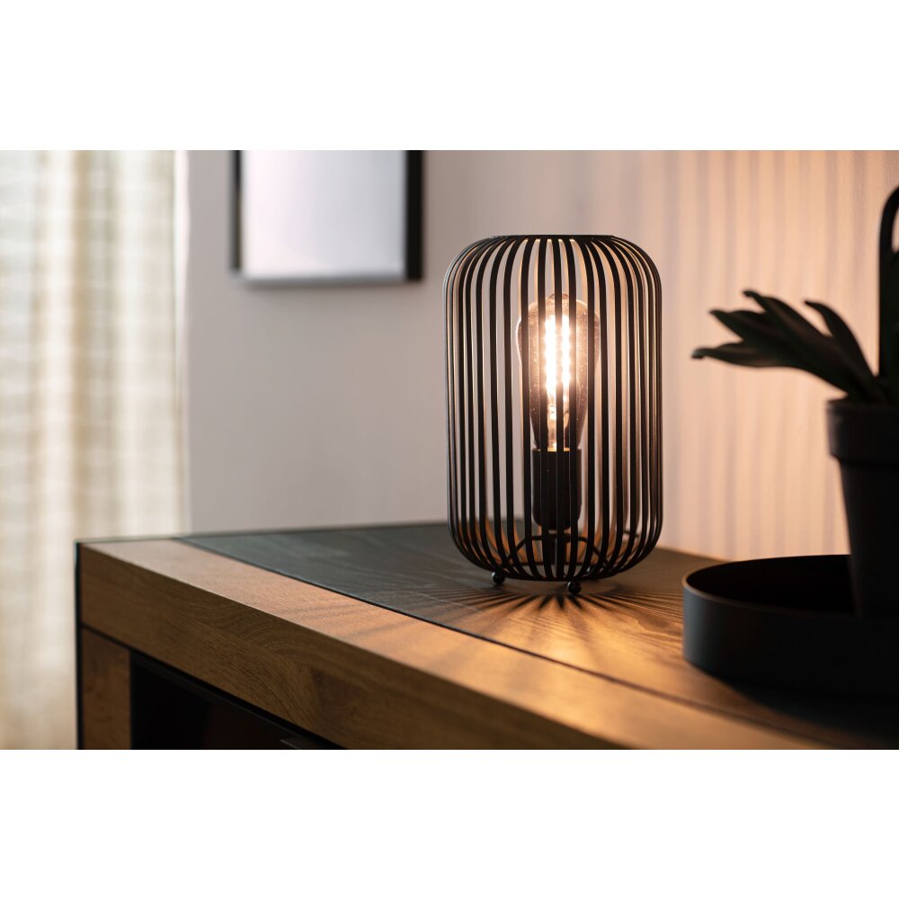 SCHÖNER WOHNEN-Kollektion Cage Tischleuchte Schwarz, 1-flammig main product photo