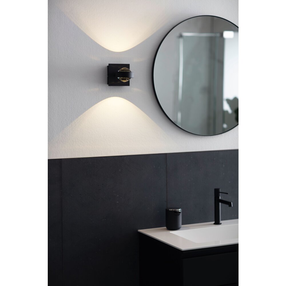 SCHÖNER WOHNEN-Kollektion Lense Wandleuchte LED Schwarz, 1-flammig main product photo