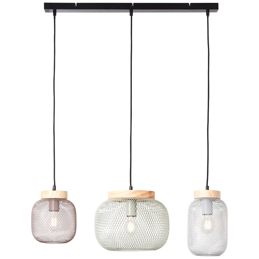 Brilliant Giada Pendelleuchte Schwarz, 3-flammig main product photo
