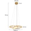 Steinhauer Ringlux Pendelleuchte LED Gold, 3-flammig