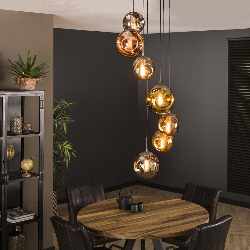 Stellar Pendelleuchte Altsilber, 7-flammig main product photo