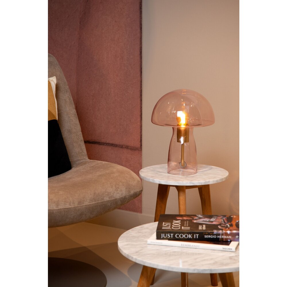 Lucide FUNGO Tischleuchte Gold, Messing, 1-flammig main product photo