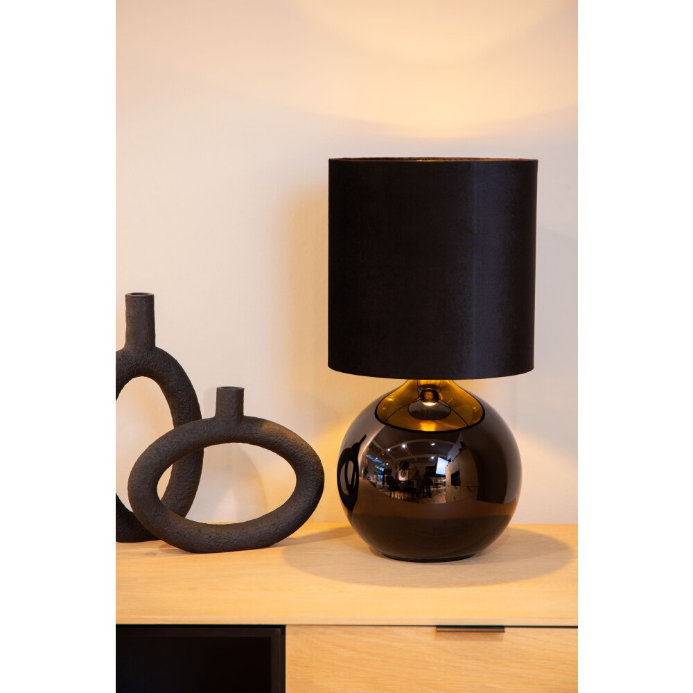 Lucide ESTERAD Tischleuchte Schwarz, 1-flammig main product photo
