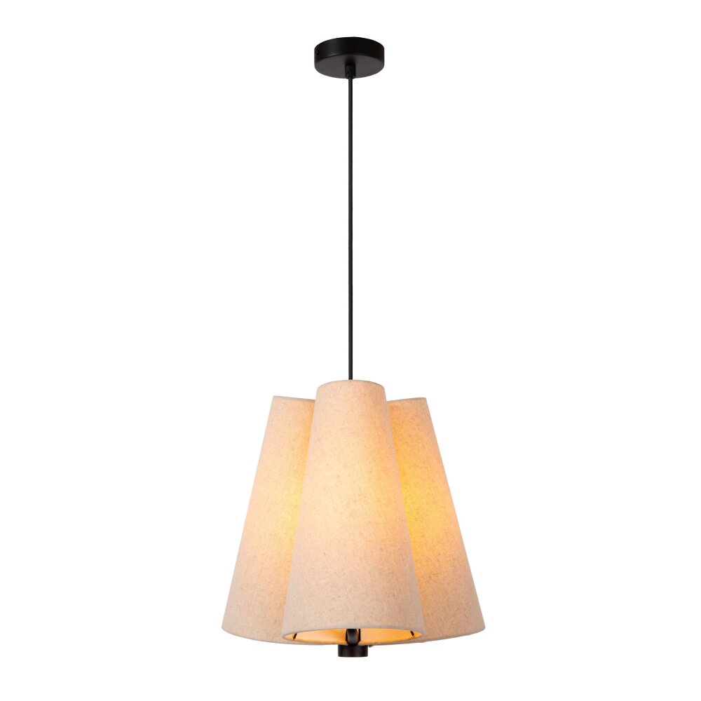 Lucide GREGORY Pendelleuchte Schwarz, 3-flammig main product photo