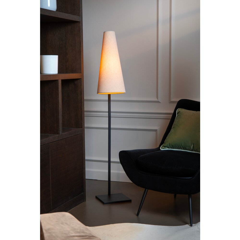 Lucide GREGORY Stehlampe Schwarz, 1-flammig main product photo