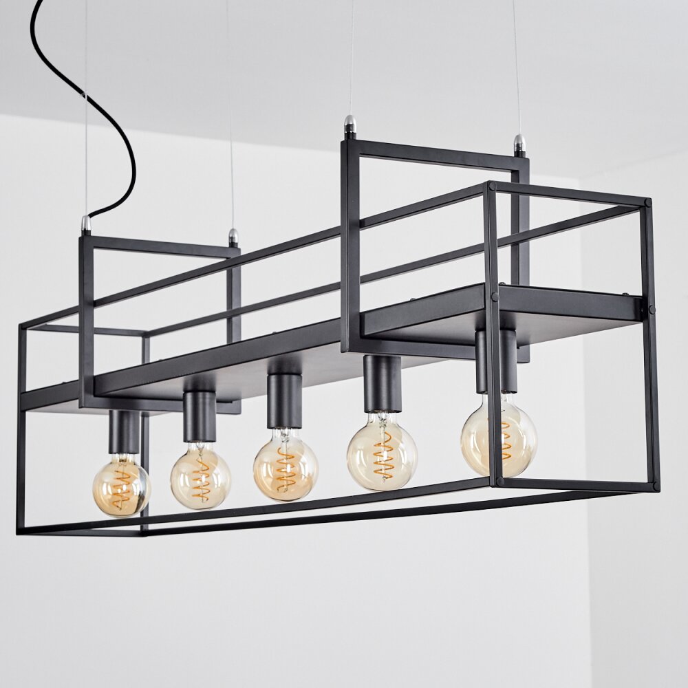 Victorine Pendelleuchte Chrom, Schwarz H3663585 | lampe-shop.ch