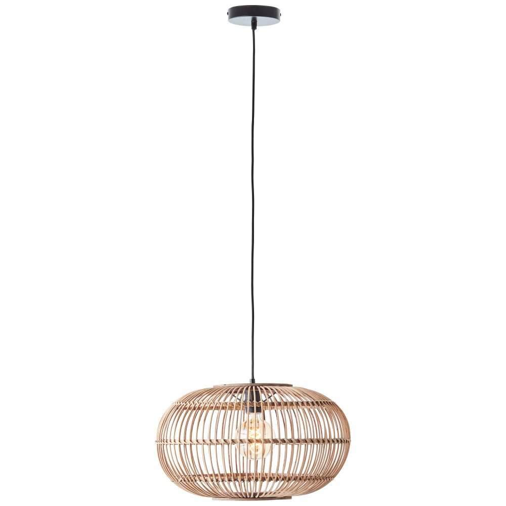 Brilliant Woodball Pendellleuchte Schwarz, 1-flammig main product photo