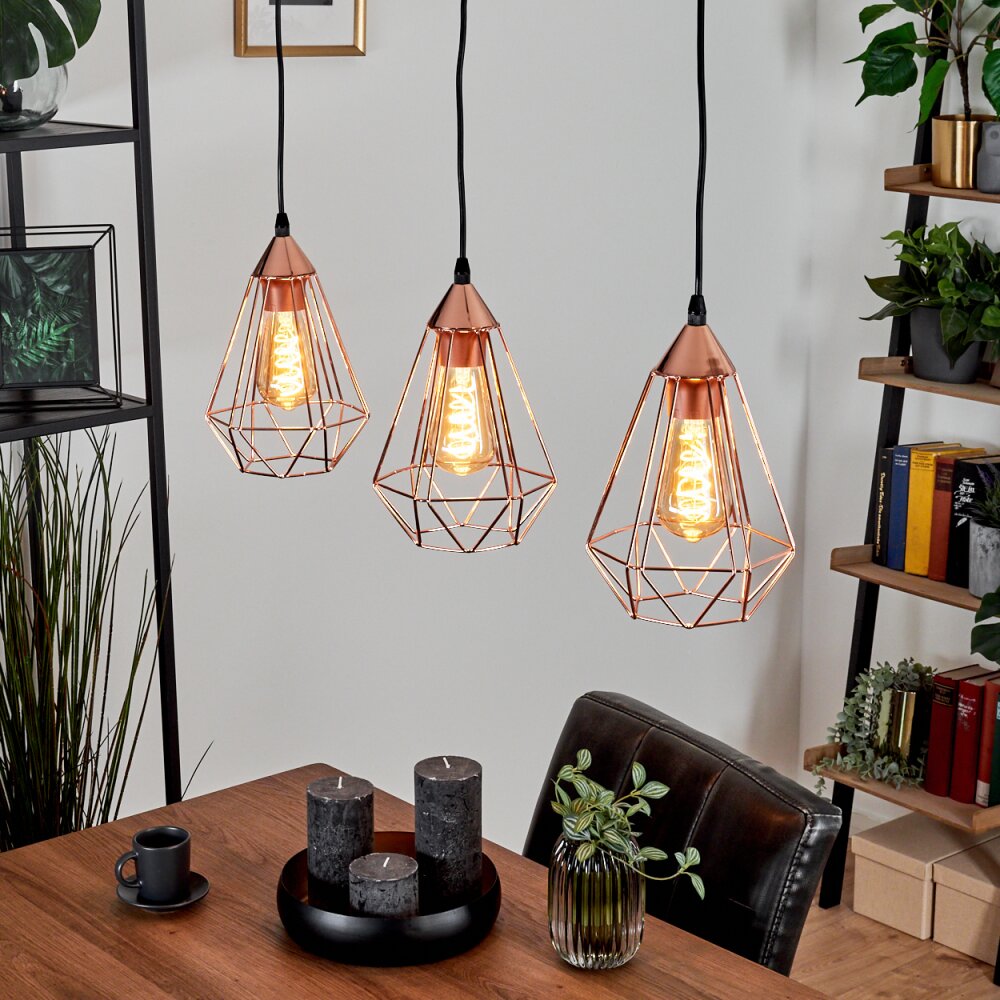 Lyssons Hängeleuchte Schwarz, 3-flammig main product photo
