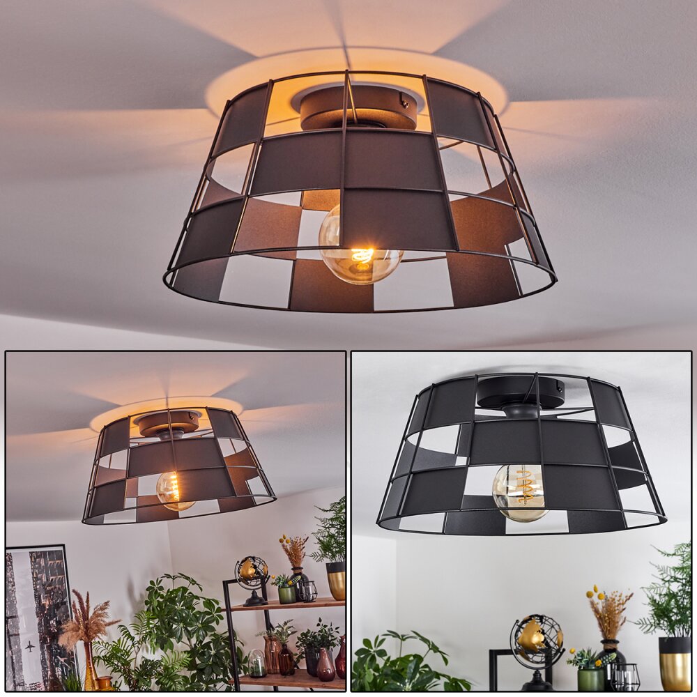 Daynard Deckenleuchte Schwarz, 1-flammig main product photo